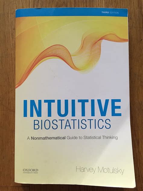 intuitive biostatistics third edition Kindle Editon